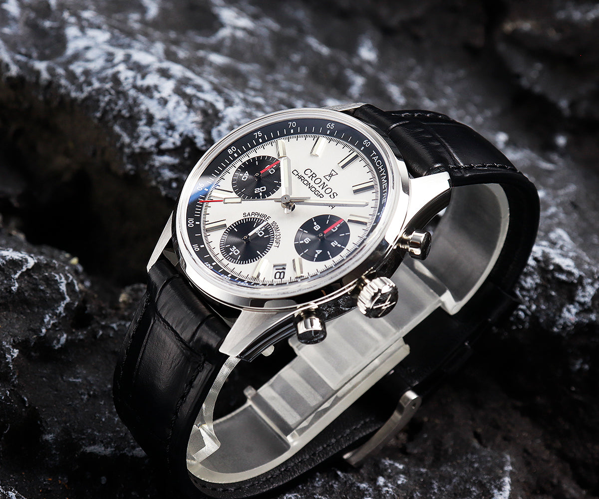 Cronos 38.5mm Chronograph Quartz Men Watch L6035