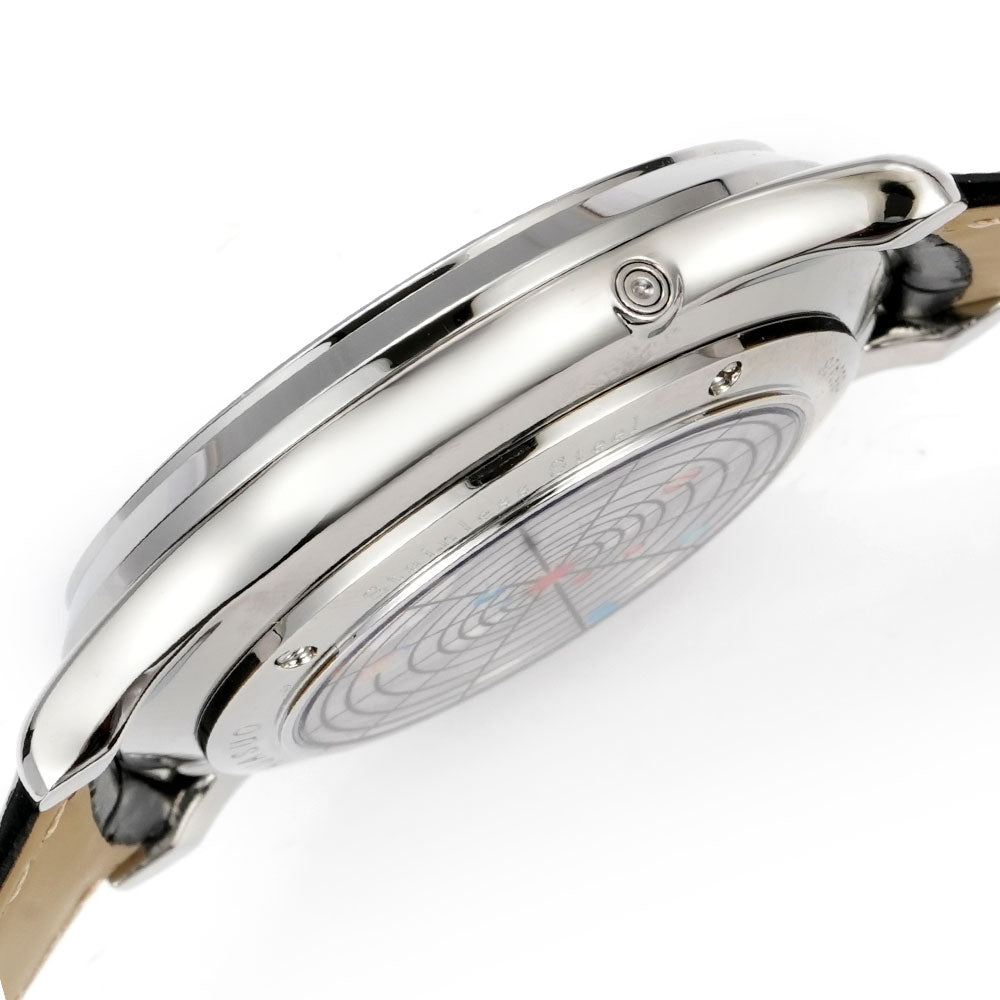 HUASUO Luxury 39mm Meteorite Dial Moon Phase Men's Watches