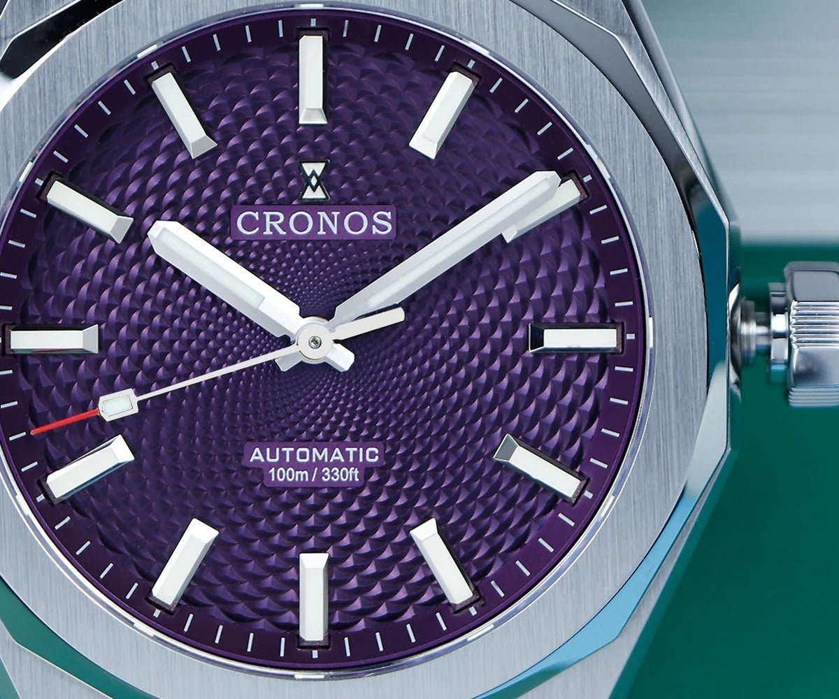 Cronos 2025 Rhombus / Perlage Dial Limited 39mm See-through Caseback L6028 V3