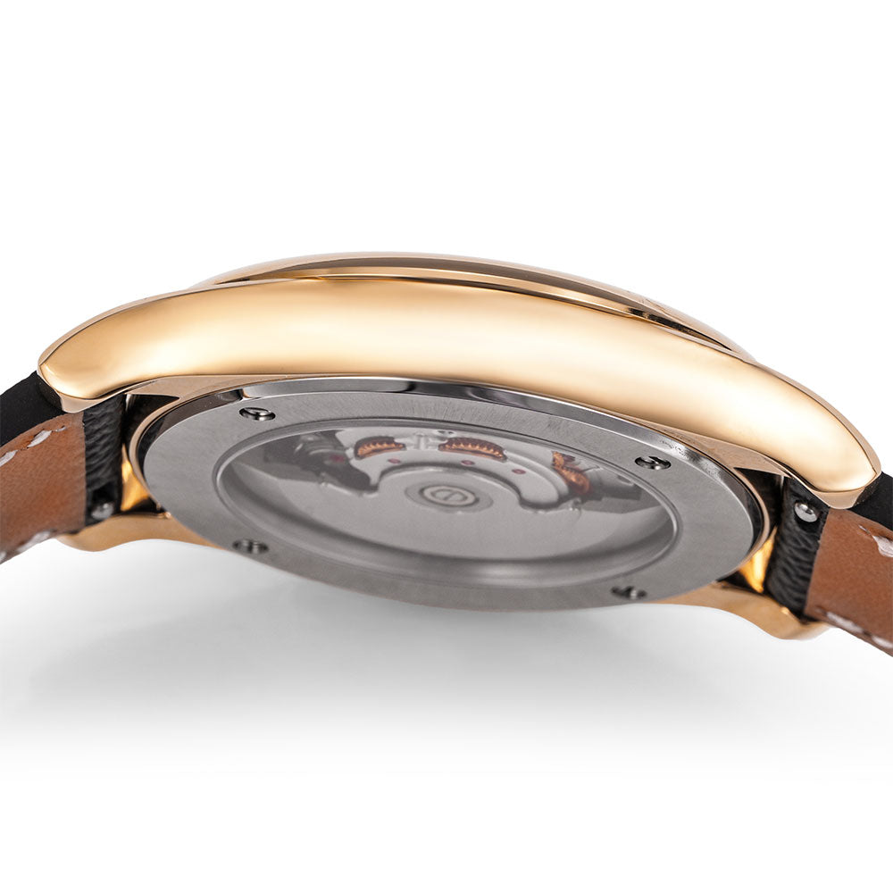 HUASUO New 38mm Business Men Watch Tiger Eye Stone Dial Watch