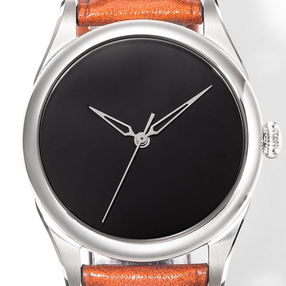 HUASUO New 38mm Business Men Watch Tiger Eye Stone Dial Watch