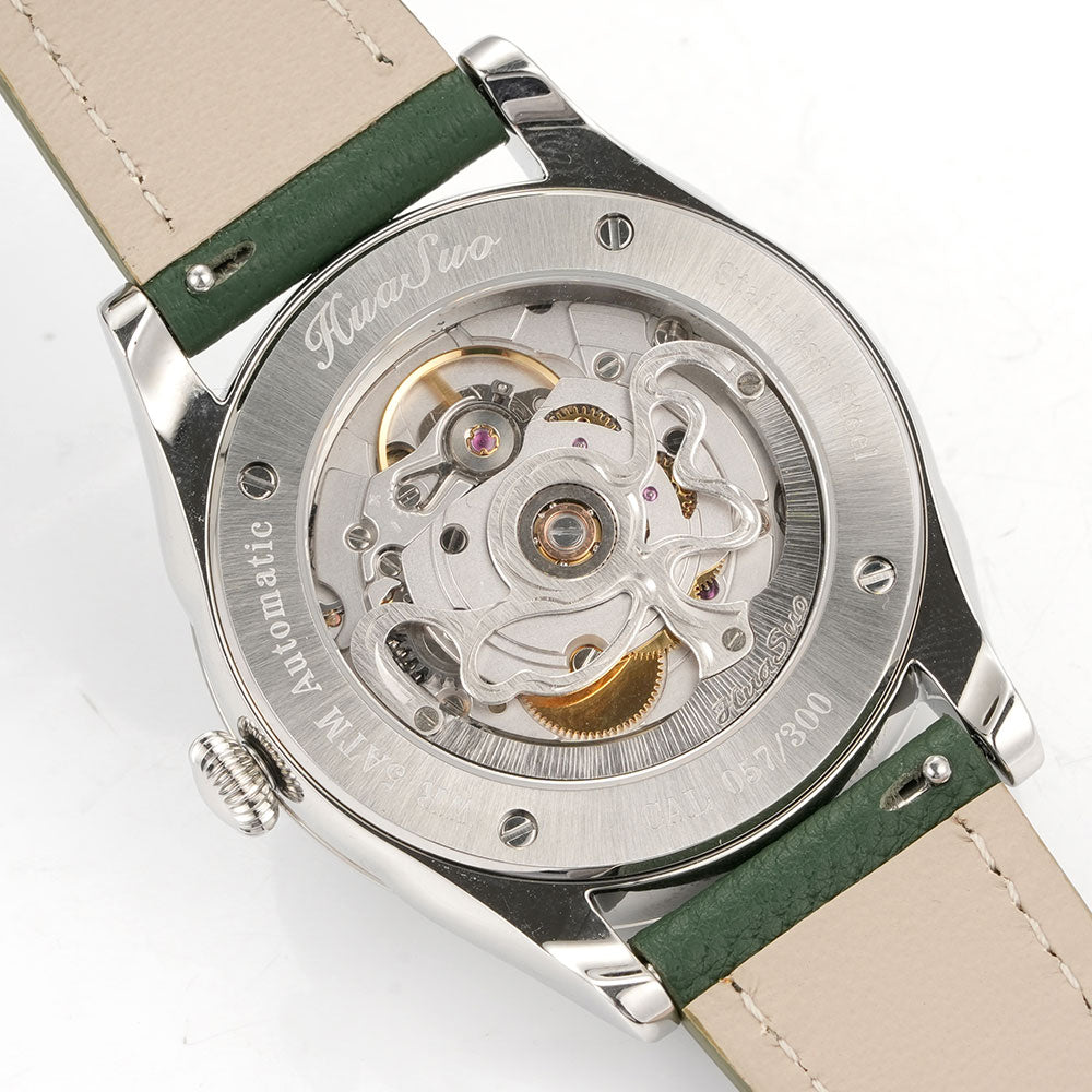 HuaSuo 38mm Luxury Handmade Lacquer Dial Men's Watch