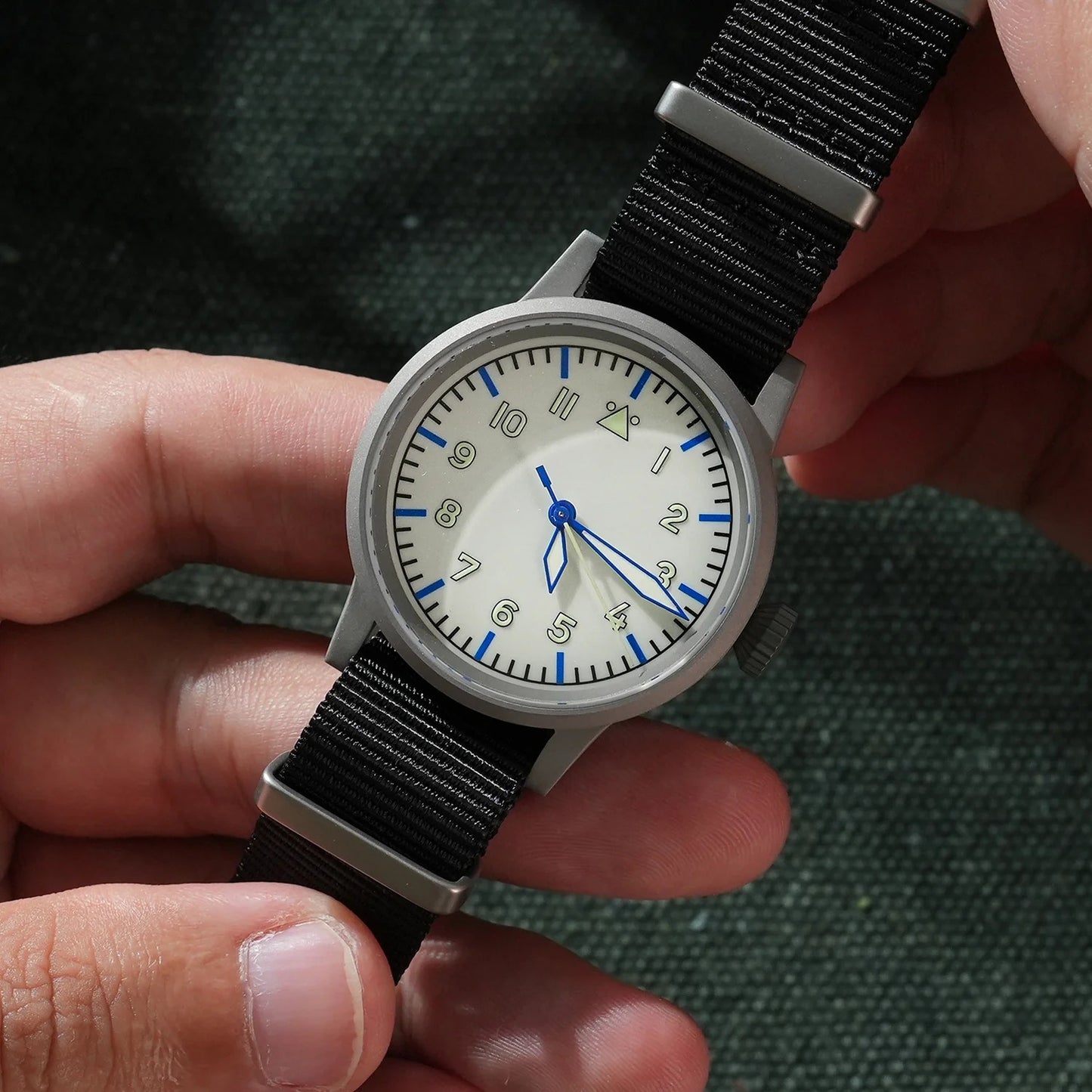 Militado 37mm Sapphire Crystal Retro Flieger Pilot Watch ML10 V2