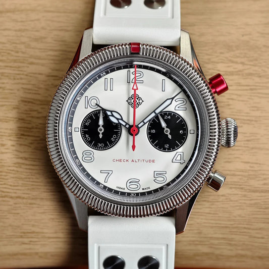 IXDAO 39mm Retro Pilot Chronograph Watch