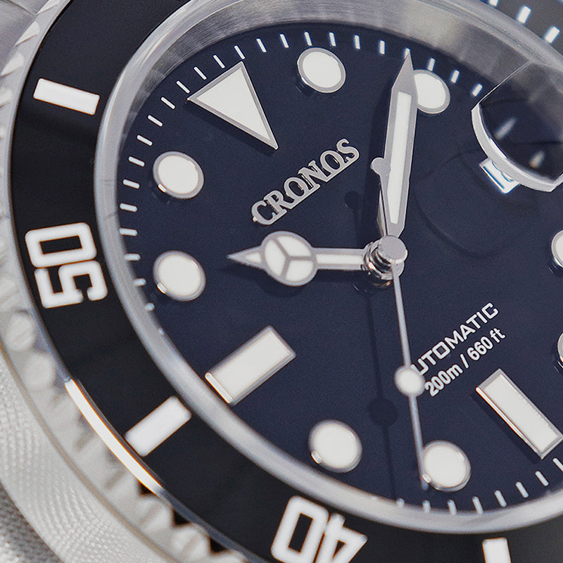 Cronos Water Ghost Luxury Dive Watch PT5000 Movement L6005-with Calendar