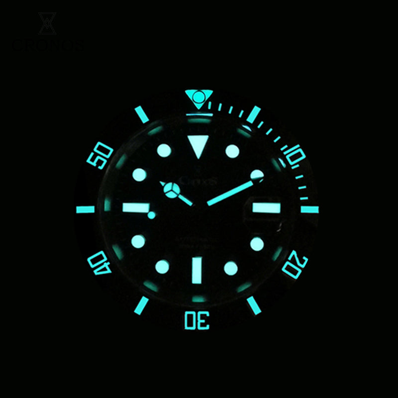 Cronos Water Ghost Luxury Dive Watch SW200 Movement L6005