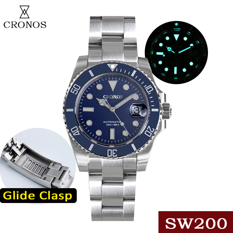 Cronos Water Ghost Luxury Dive Watch SW200 Movement L6005