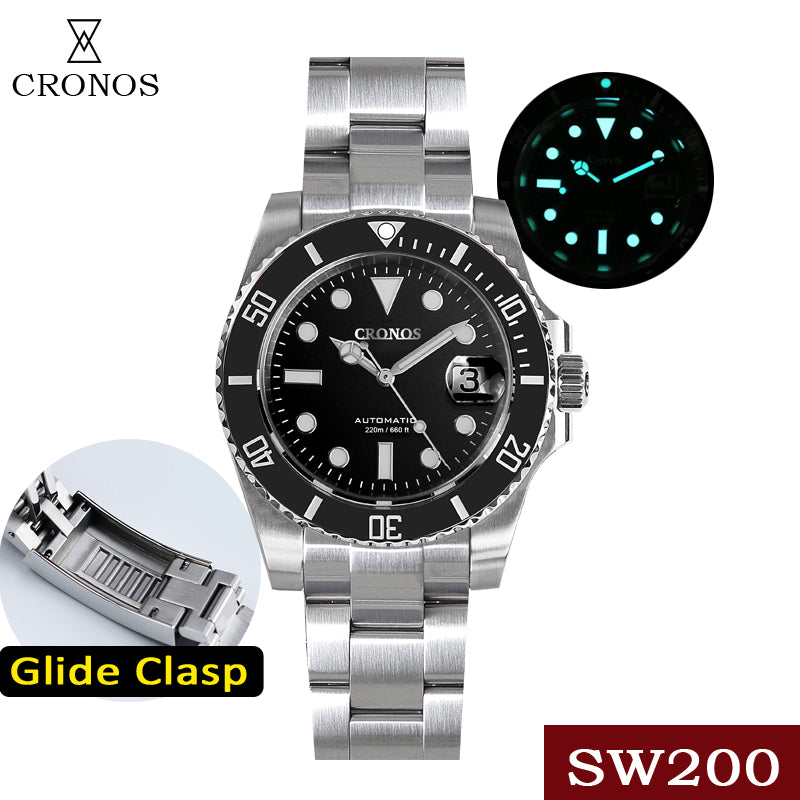 Cronos Water Ghost Luxury Dive Watch SW200 Movement L6005