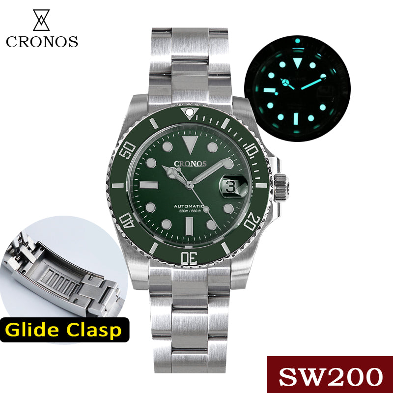 Cronos Water Ghost Luxury Dive Watch SW200 Movement L6005