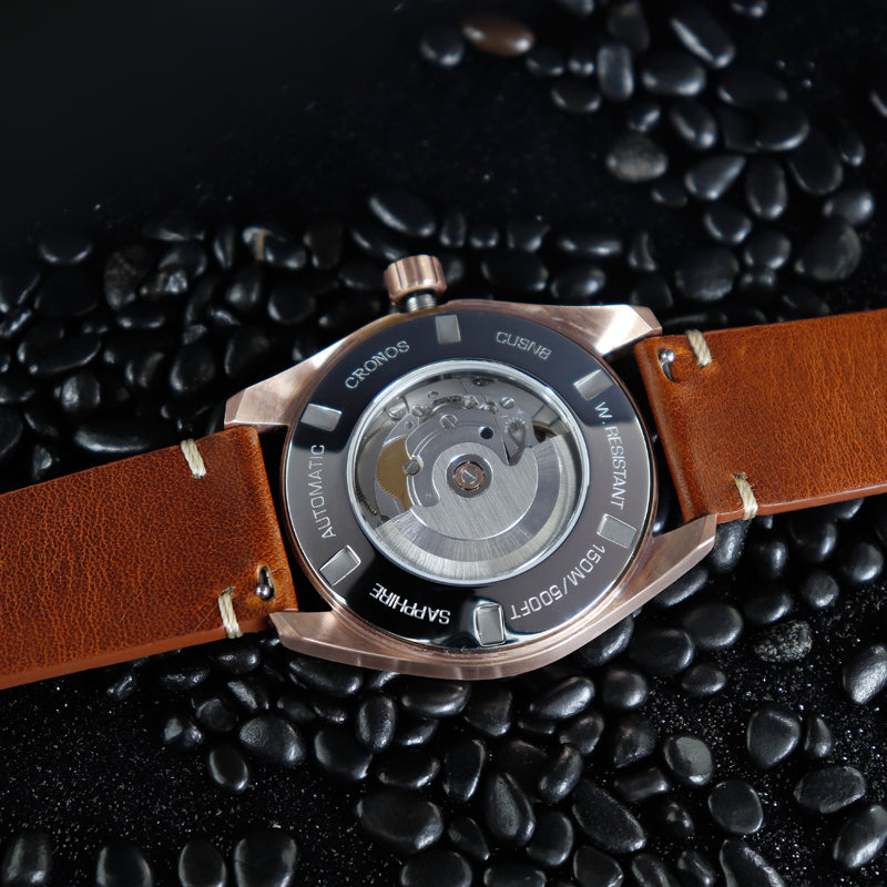 Cronos Men Bronze CuSn8 Automatic PT5000 Watch L6003