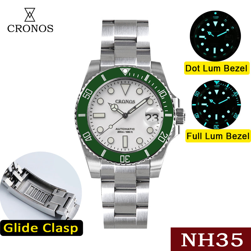 Cronos 2.5x Water Ghost NH35 Dive Watch L6015