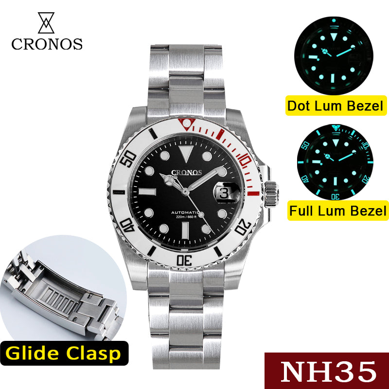 Cronos 2.5x Water Ghost NH35 Dive Watch L6015