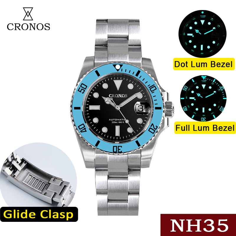 Cronos 2.5x Water Ghost NH35 Dive Watch L6015