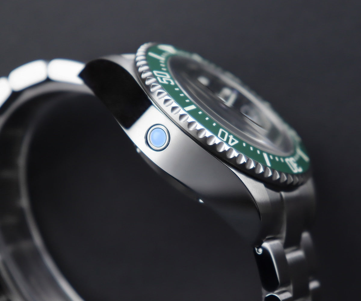 Cronos 44mm Sub Diver 2000 Meters Watch L6009M