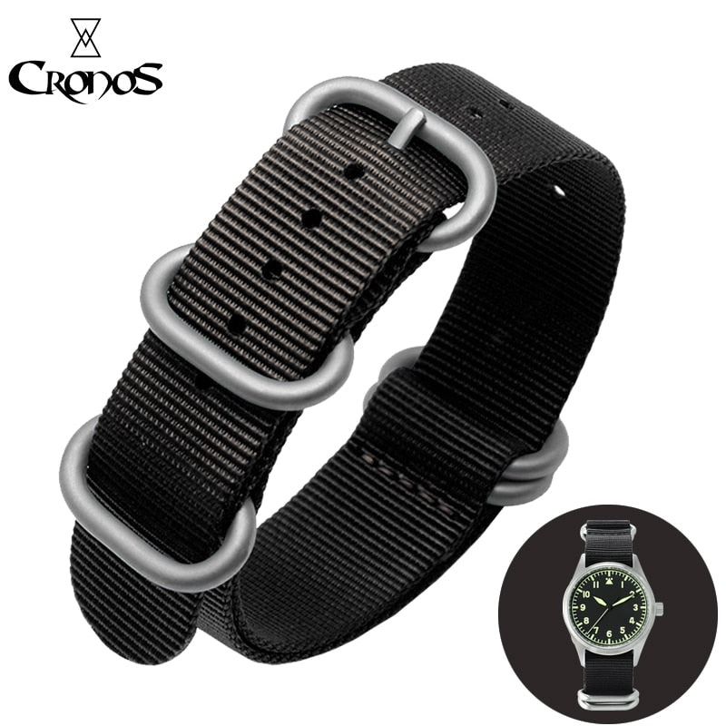 Cronos Watch Parts Nylon Strap