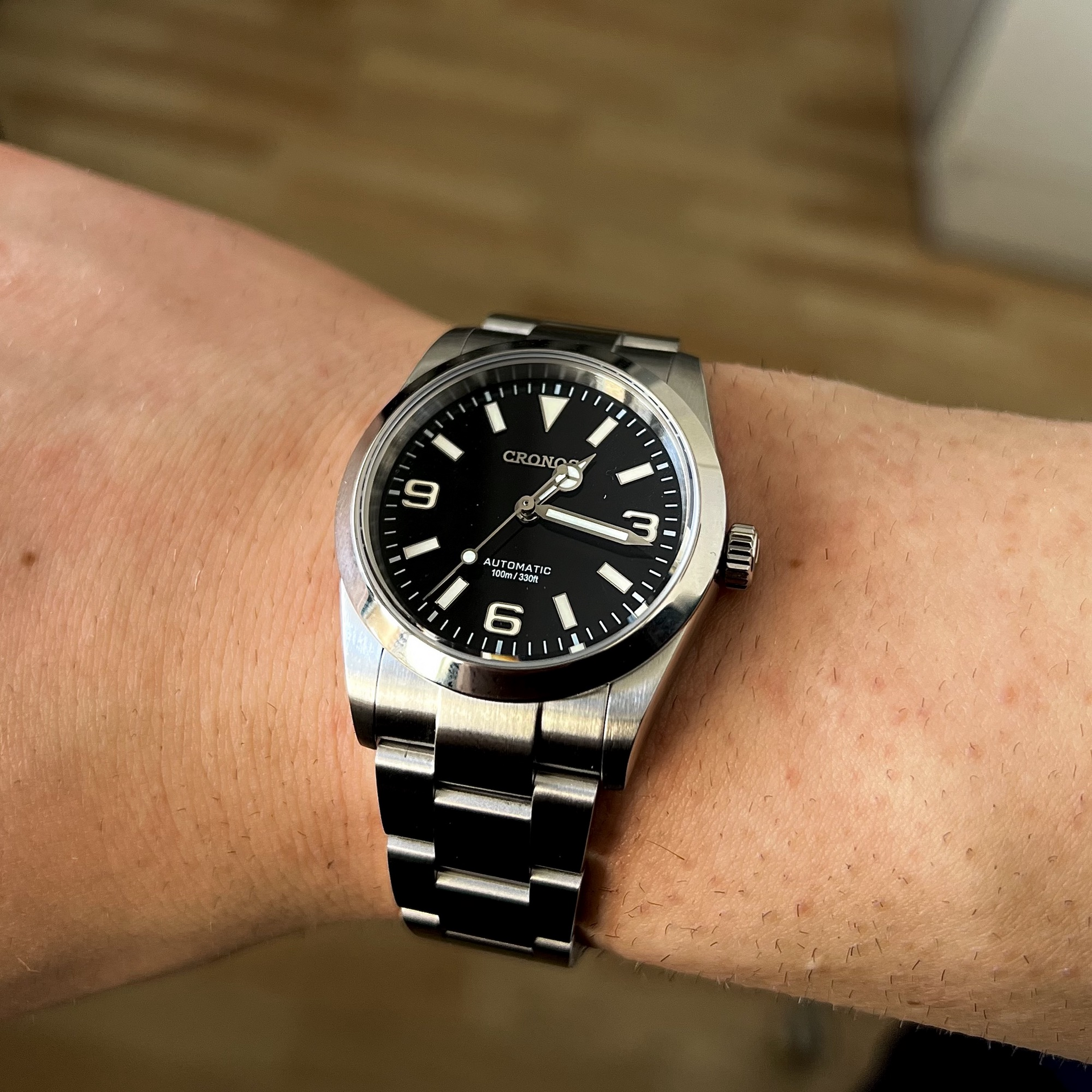 Cronos 36mm Explore NH35 Automatic Watch L6019 – Cronos Watch Store Cronos 36mm Explore NH35 Automatic Watch L6019 – Cronos Watch Store