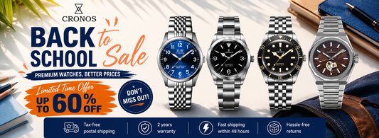 Back to School Sale with Cronos Watches