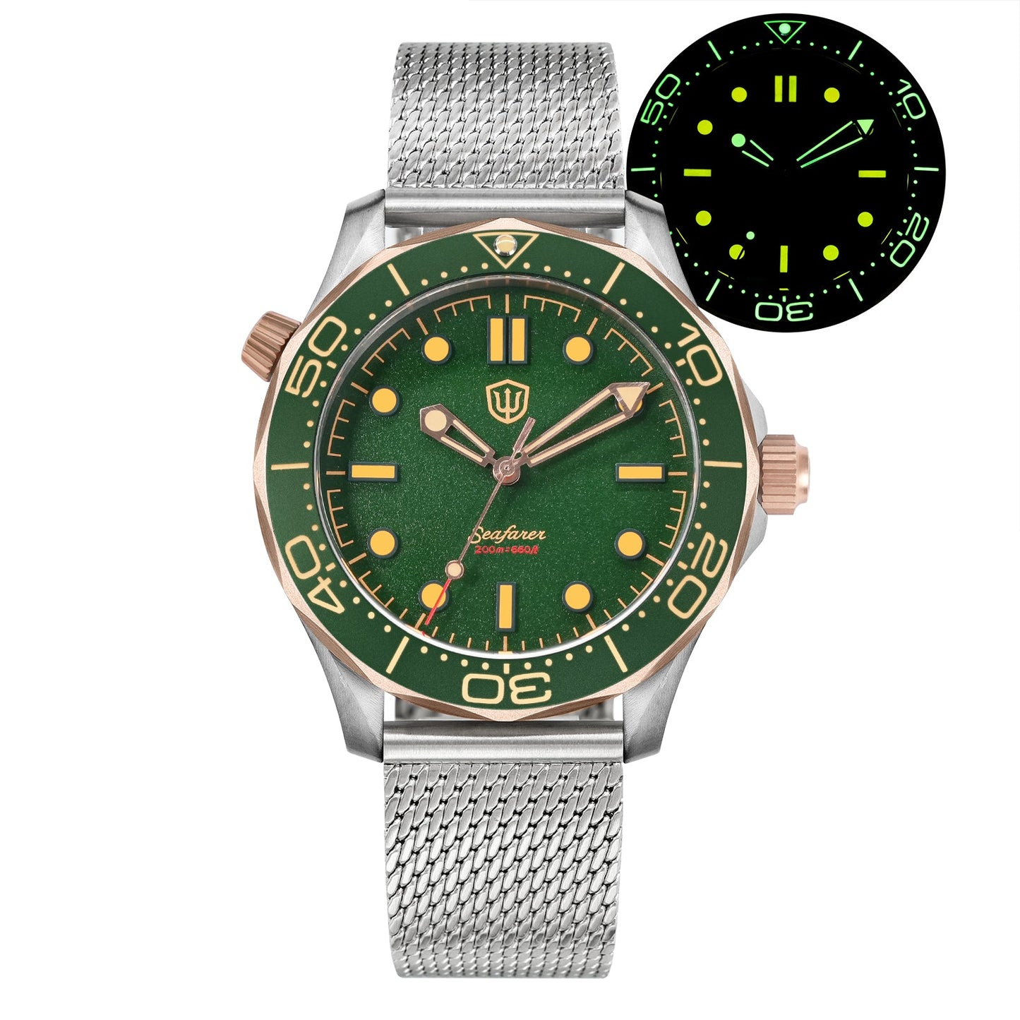🔥EarlyBird🔥Seafarer WD007Q VH31 Titanium NTTD Dive Watch