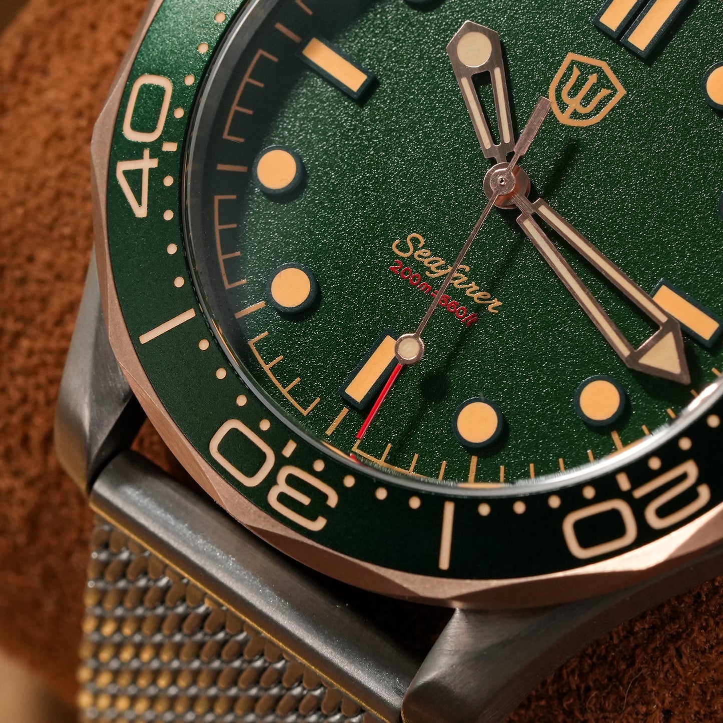 🔥EarlyBird🔥Seafarer WD007Q VH31 Titanium NTTD Dive Watch