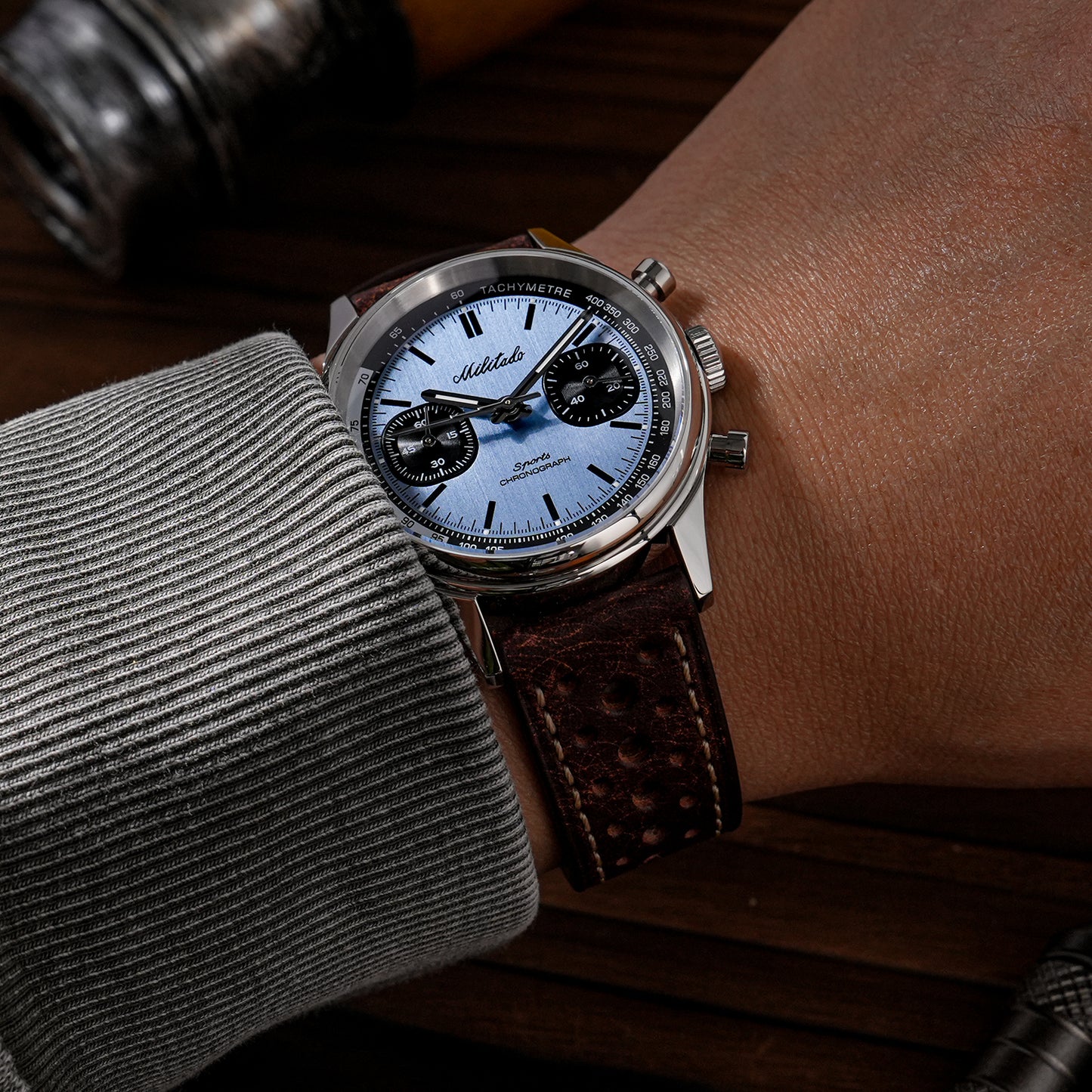 Militado Miyota 6S21 Chronograph Watch 40mm Men Watch ML23