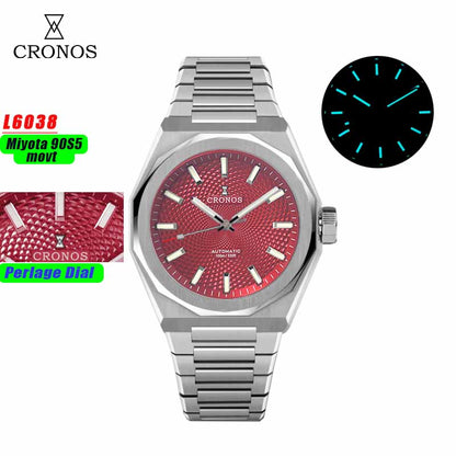 Cronos 39mm Miyota 9015/9s05  Men Watch L6038