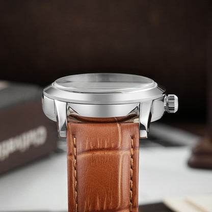 Chameri 37mm VH31 Sweep Second Quartz Watch GS03