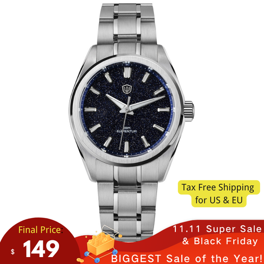 🔥11.11&Black Friday🔥Watchdives WD0022 Elementum 38mm VH31 Quartz Watch