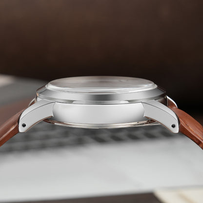 Chameri 37mm VH31 Sweep Second Quartz Watch GS03