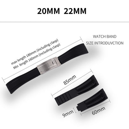 ★New Arrivals★Cut-to-Size TPU Rubber Watch Strap