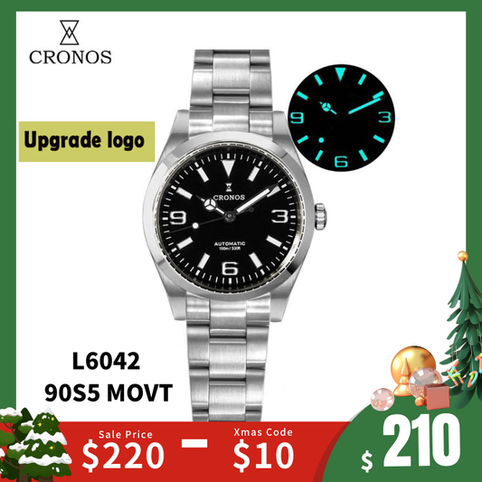 Cronos 36mm Explore Miyota 90S5 Automatic Watch L6042