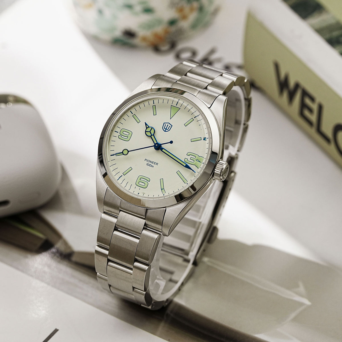 Watchdives WD1016 39mm VH31 Explore Men Watch