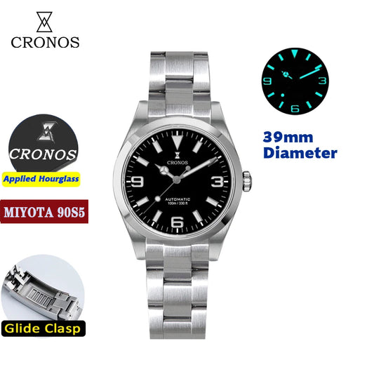 Cronos 39mm EX Miyota 90S5 / PT5000 Dive Watch L6041