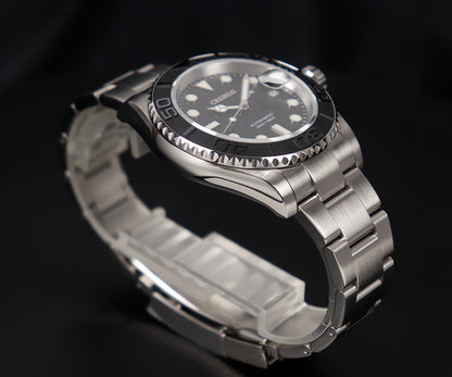 ★11.11 Sale★Cronos 2.5x Water Ghost Sub Dive Watch L6018 Fully Brushed Bracelet