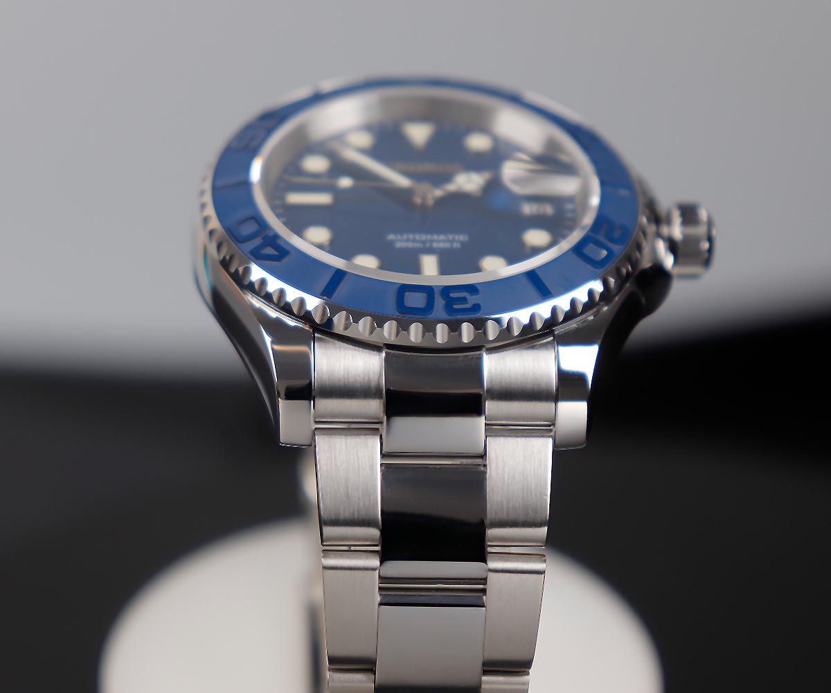 ★11.11 Sale★Cronos 2.5x Water Ghost Sub Dive Watch L6018 Polished Mid-link