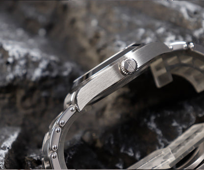 Cronos BB39 PT5000/SW200 Snowflake Automatic Watch L6026-Riveted bracelet