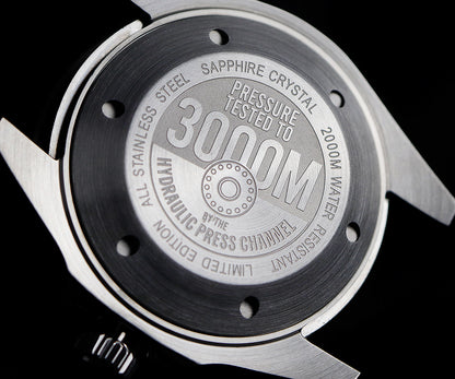 Cronos 44mm Sub Diver Watch PT/SW Movement L6027 - No Calendar