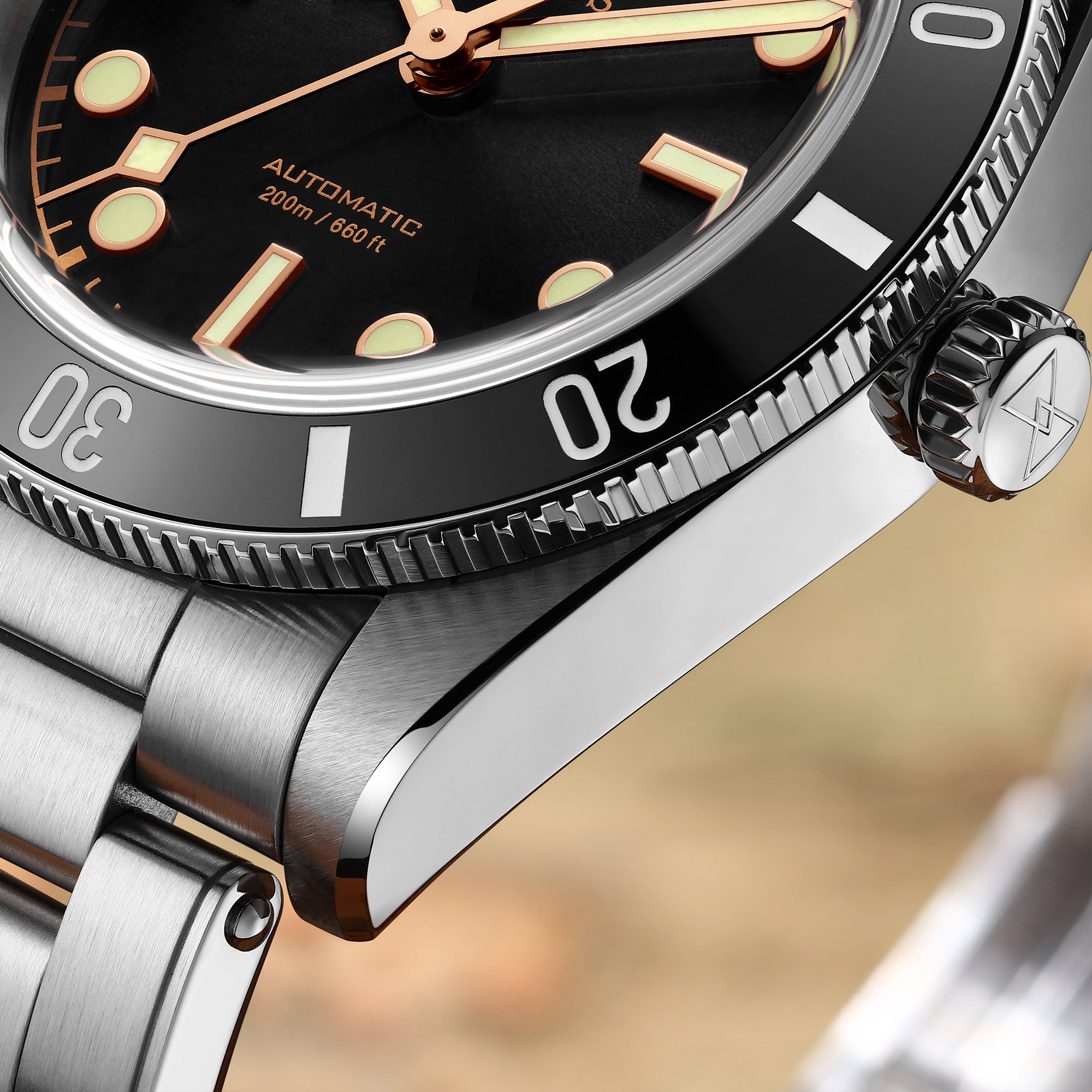 Cronos 37mm BB54 Vintage Diver Automatic Watches L6024