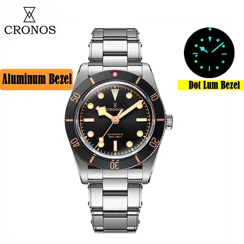 ☆Black Friday☆Cronos 37mm BB54 Vintage Diver Automatic Watches L6024 V –  Cronos Watch Store