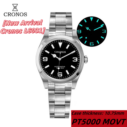 Cronos 39mm Explore PT5000 Dive Watch L6031