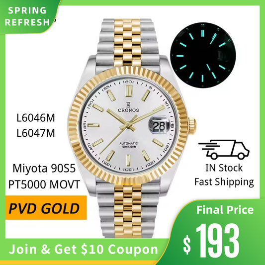 Cronos 40mm DJ Homage Sub Diver Watches L6046M