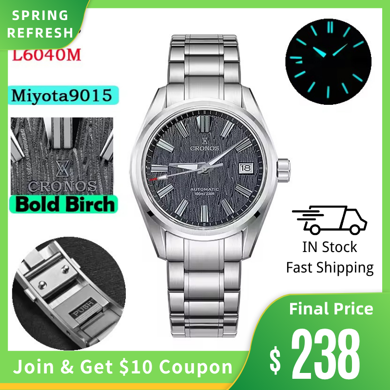 Cronos Men Watch 39mm Automatic Watches L6040M