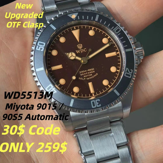 Watchdives WD5513M 9015/90S5 Vintage Sub Watch