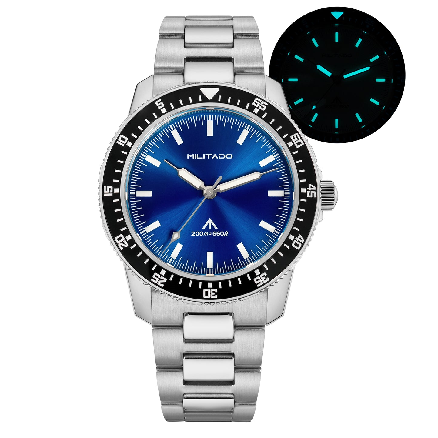 Militado 39.5mm Men Watch VH31 Sweeping Movt ML25