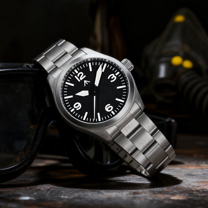 Militado 38mm Military Watch Vintage Field Watch 369 Dial ML08