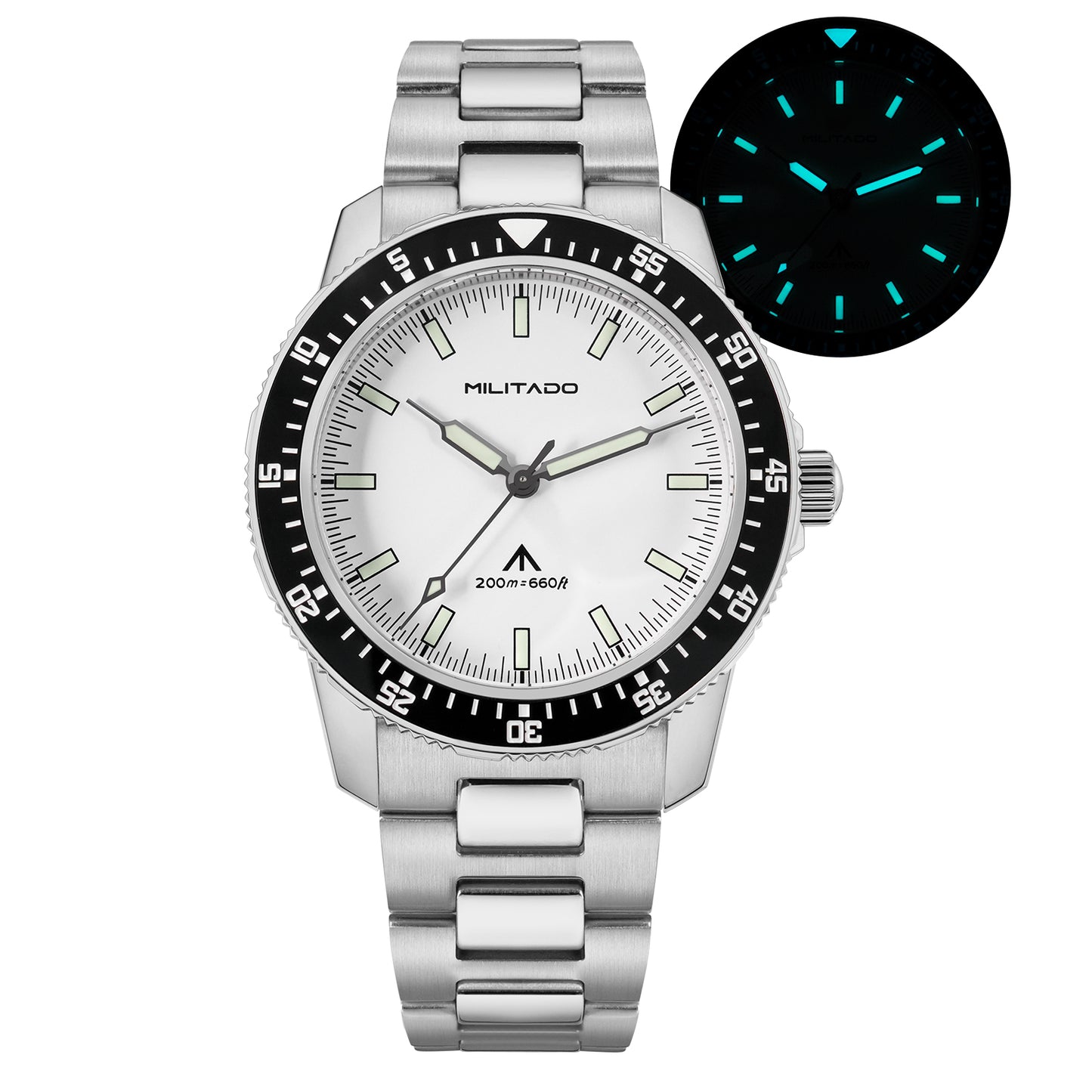Militado 39.5mm Men Watch VH31 Sweeping Movt ML25
