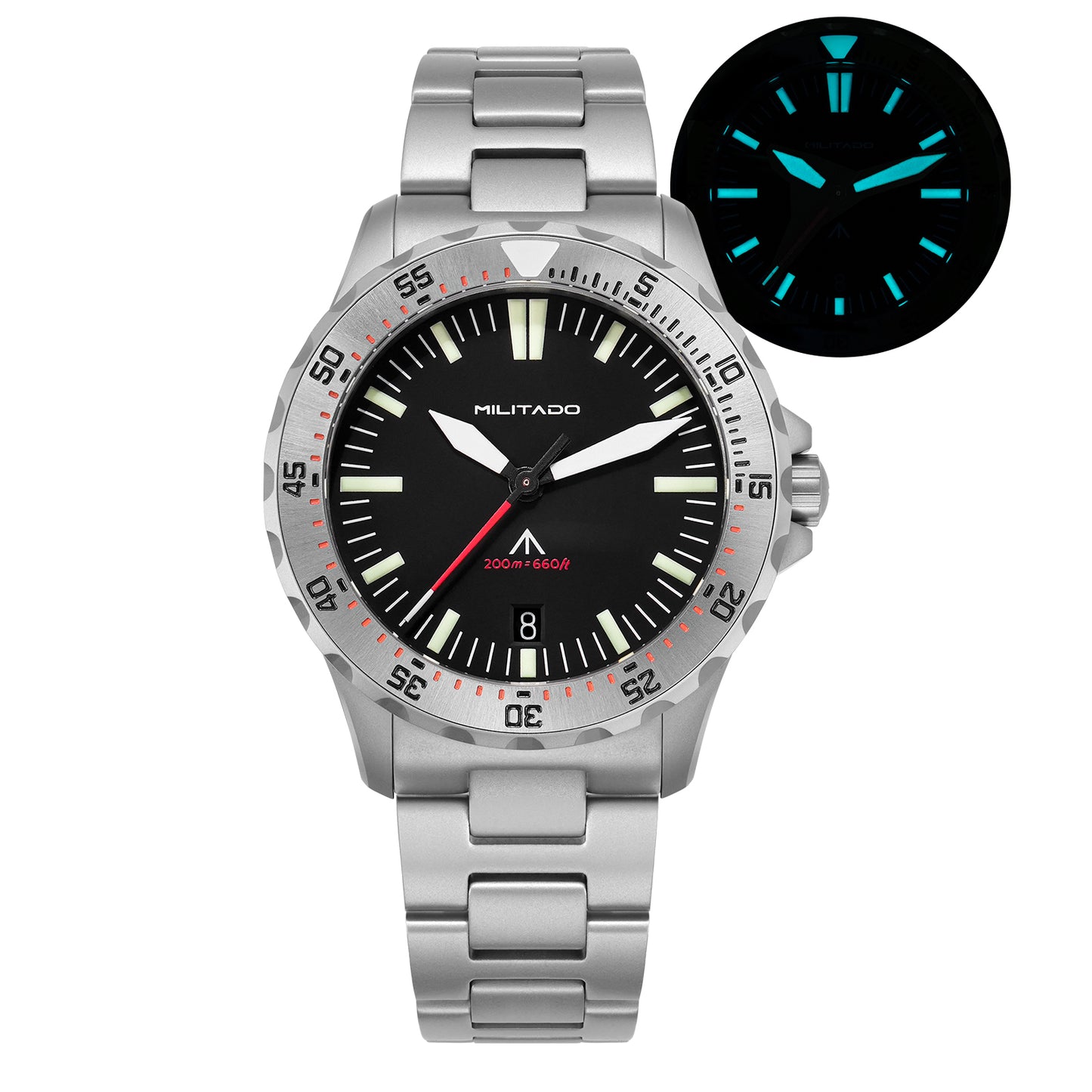 Militado ML16 39mm Sapphire Quartz Field Diver Watch
