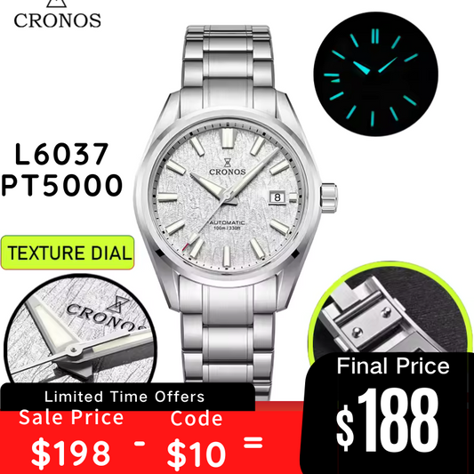 Cronos Men Watch 39mm Automatic Watches L6037M