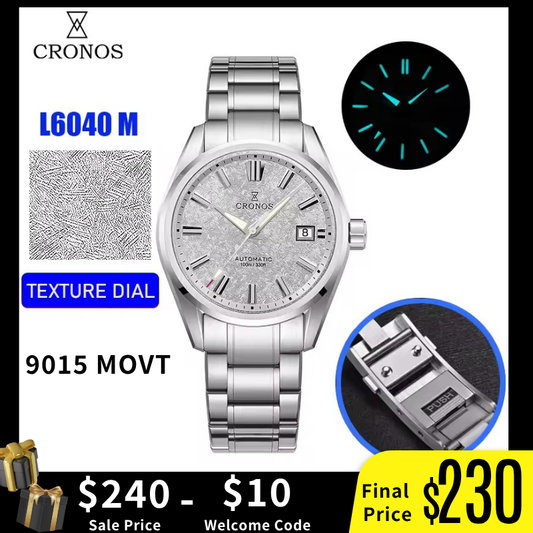 Cronos Men Watch 39mm Automatic Watches L6040M