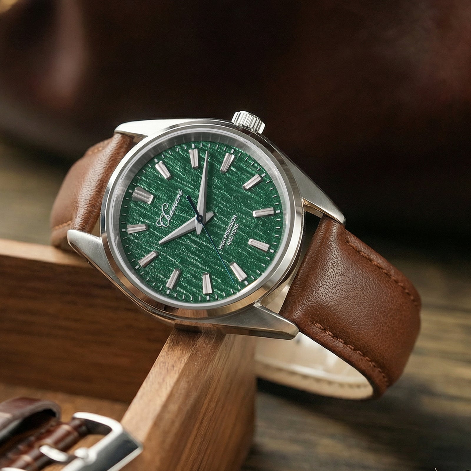 Chameri 40mm VH31 Quartz Sweep Second Watch GS05 – Cronos Watch Store