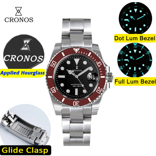 Cronos New 40mm Miyota9015 Diver Men Watches L6045